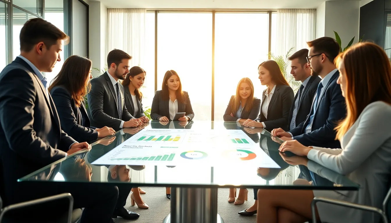 IT professionals collaborating on sustainable technology solutions.